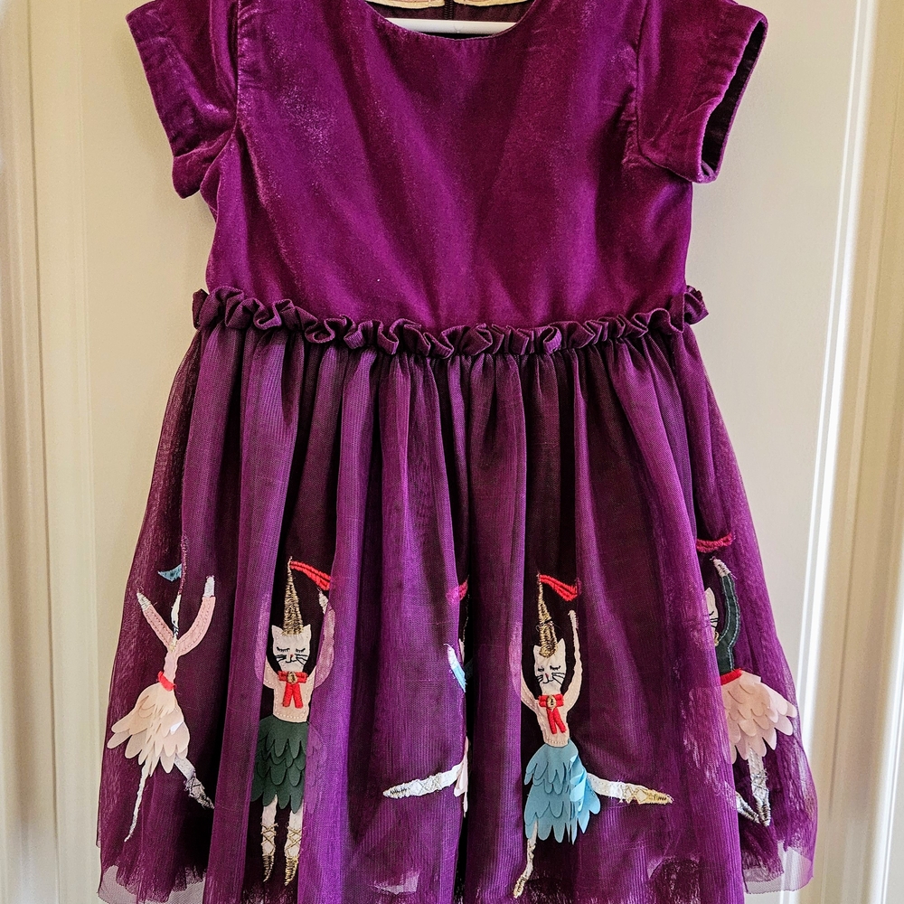 Purple Kids Ballerina Detail Dress